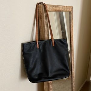 Leather tote
